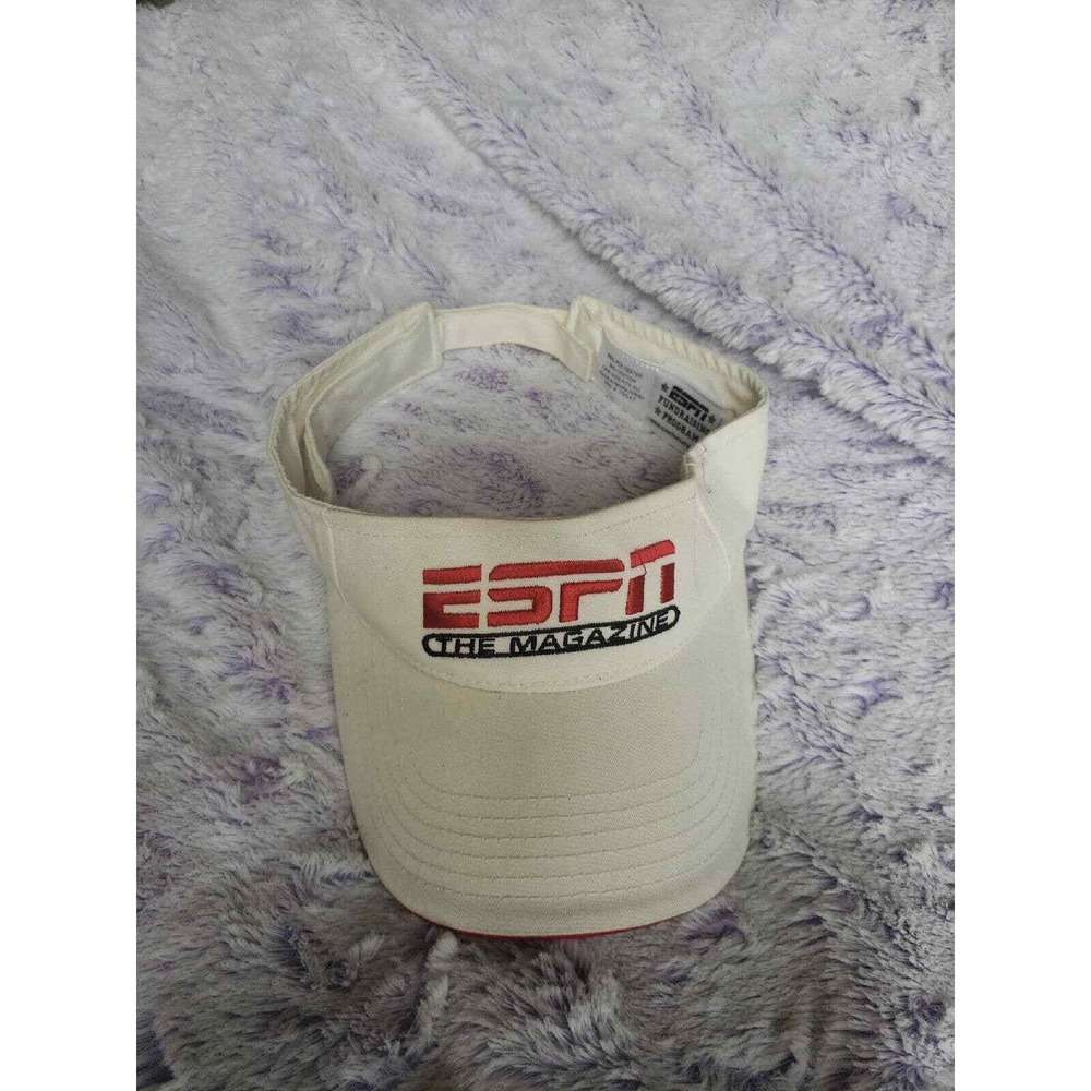 ESPN the‎ Magazine fundraising program adjustable visor white